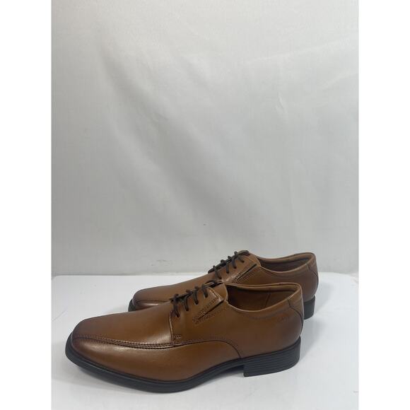 Clarks Shoes Mens Size 8.5M Brown Leather Tilden Walk Dress Oxford New Box main image 10